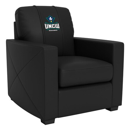Dreamseat Silver Club Chair with UNC Wilmington Primary Logo XZ7759002CHCDBK-PSCOL13775